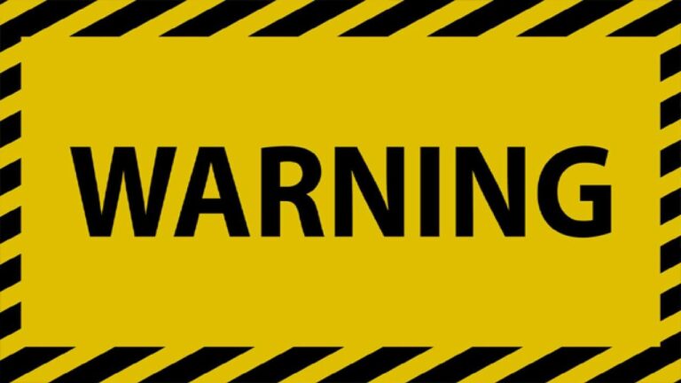 चेतावनी