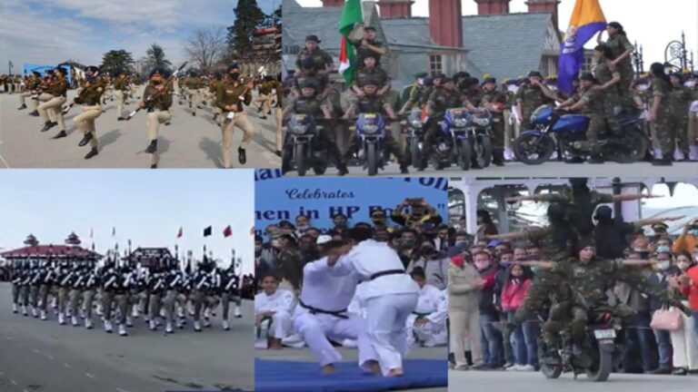 अंतरराष्ट्रीय महिला दिवस पर देखिये महिला पुलिस कर्मियों के बाइक तथा हथियारों के साथ हैरतअंगेज प्रदर्शन....