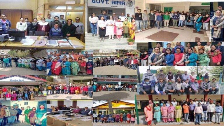 काले बिल्ले लगाकर कार्यालय पहुंचे NPS कर्मचारी