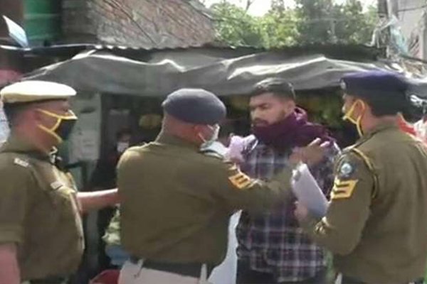 ऊना में मास्क न पहनने पर चालान, पुलिस से उलझ पड़ा युवक