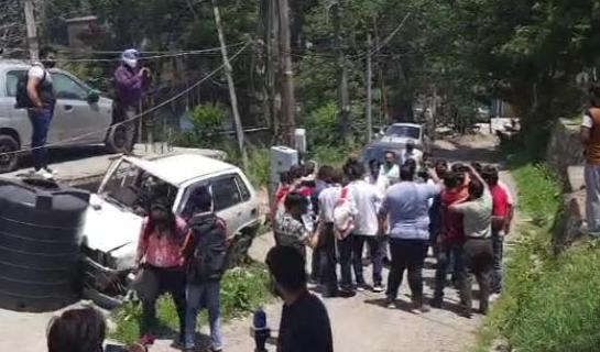 सोलन के व्यापारी नेता अपनी गिरफ्तारी देने पहुंचे पुलिस थाने