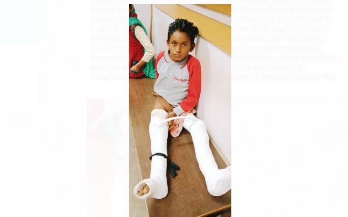 ग्राम पंचायत मलपुर के गांव मलकू माजरा निवासी 10 वर्षीय प्रिंस चौधरी का चित्र,