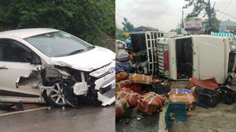 सुंदरनगर: जीप और कार में भीषण टक्कर, तीन लोग घायल