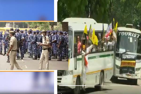 कृषि कानूनों के विरोध में जंतर-मंतर पहुंचे किसान