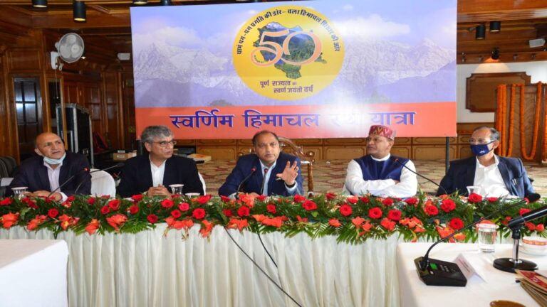 2 अक्तूबर से आरंभ होगी स्वर्णिम हिमाचल रथ यात्राः जय राम ठाकुर