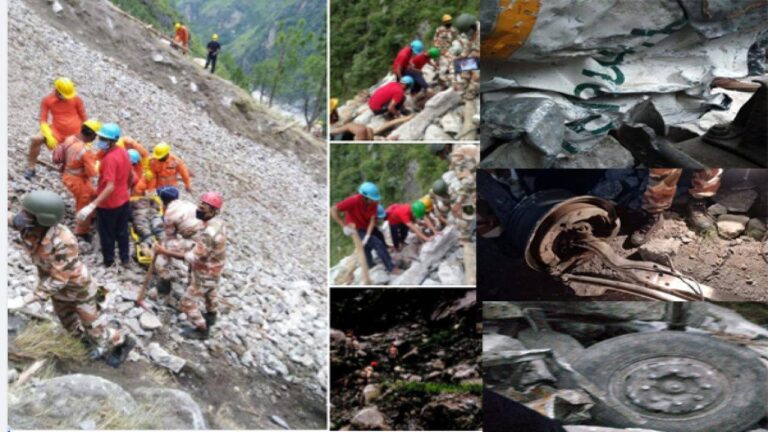 किन्नौर लैंड स्लाइड: 500 मीटर नीचे मिली HRTC बस, अब तक 15 की मौत - 14 घायल