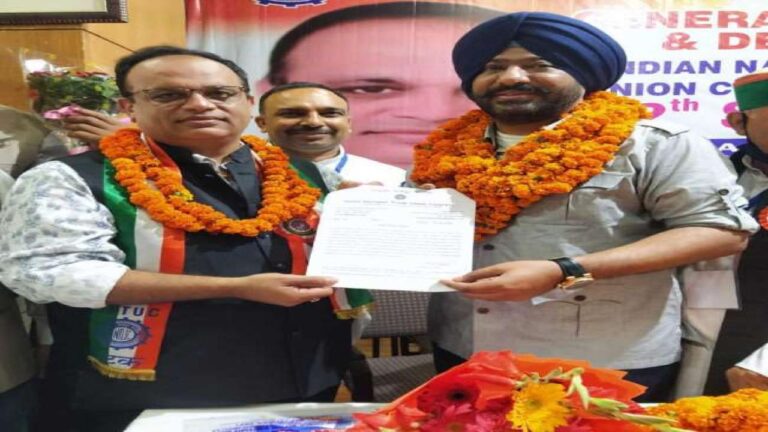 हरदीप सिंह बावा लगातार पांचवीं बार बने इंटक के प्रदेशाध्यक्ष