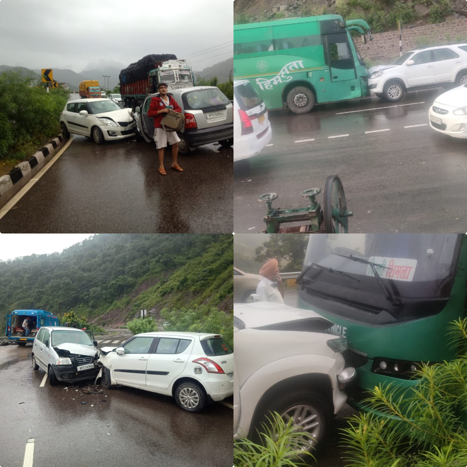 परवाणू शिमला नेशनल हाईवे पर लगातार होते रहे हादसे