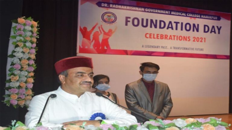 हमीरपुर में इसी साल तैयार होगा मेडिकल कालेज का प्रशासनिक भवन :- डॉ. राजीव सैजल