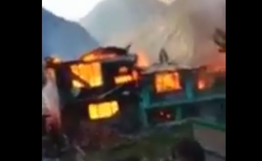 किन्नौर: रामनी गांव में में भयंकर अग्निकांड, छ: मकान जल कर राख, लाखों का नुक़सान