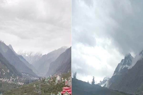 हिमाचल में मौसम ने कवरट : रोहतांग और मनाली की ऊँची चोटियों पर बर्फबारी
