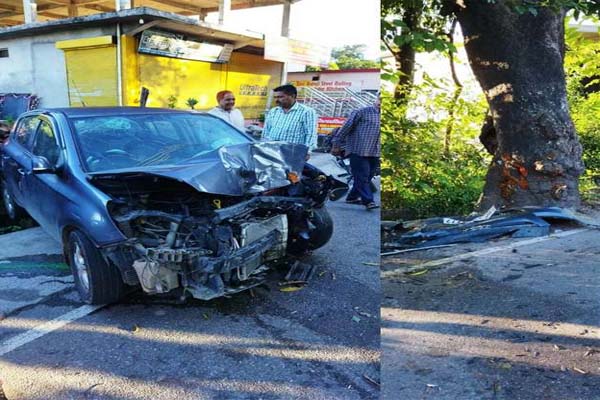 मटौर-शिमला हाईवे पर वीरता में पेड़ से टकराई कार, 20 वर्षीय युवक की मौत