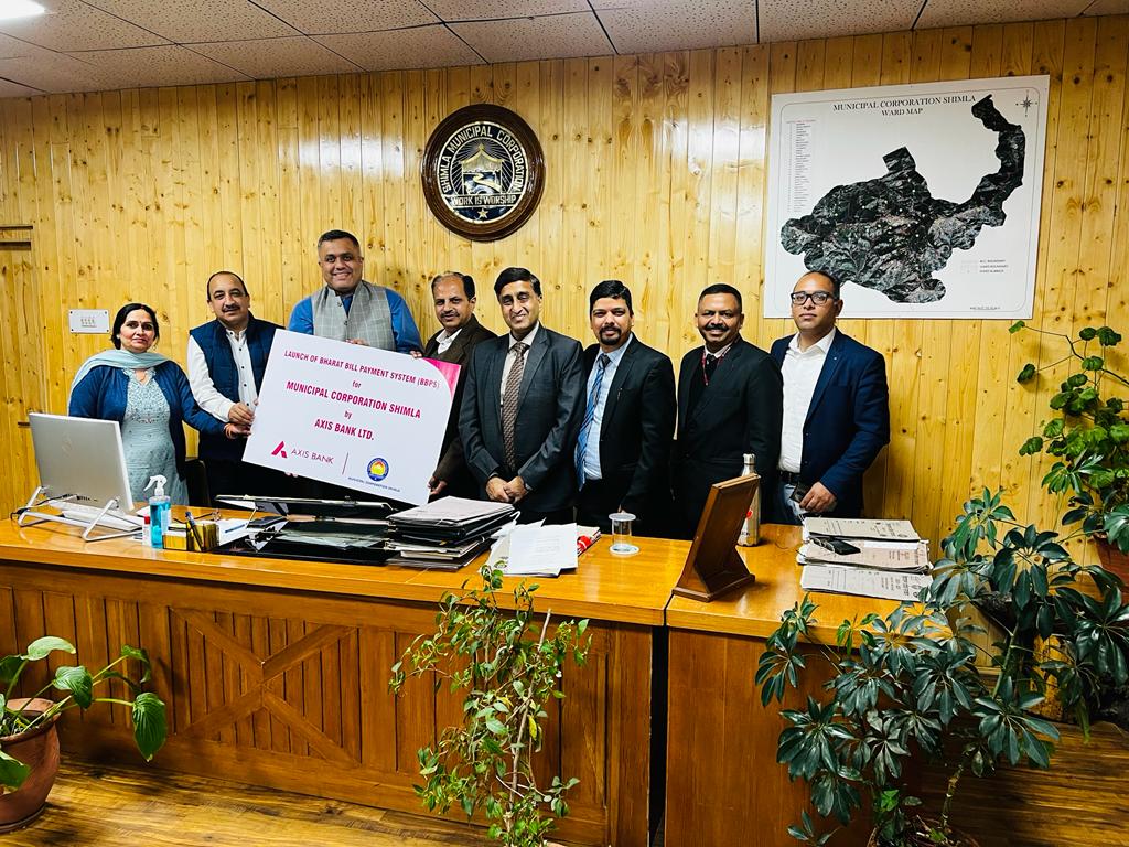 डिजिटल इंडिया पहल के रूप में नगर निगम शिमला ने भारत बिल पेमेंट सिस्टम प्लेटफॉर्म (बीबीपीएस) पर संपत्ति कर भुगतान के लिए लांच किया गया।