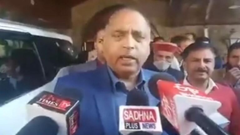 हिमाचल प्रदेश के मुख्‍यमंत्री जयराम ठाकुर