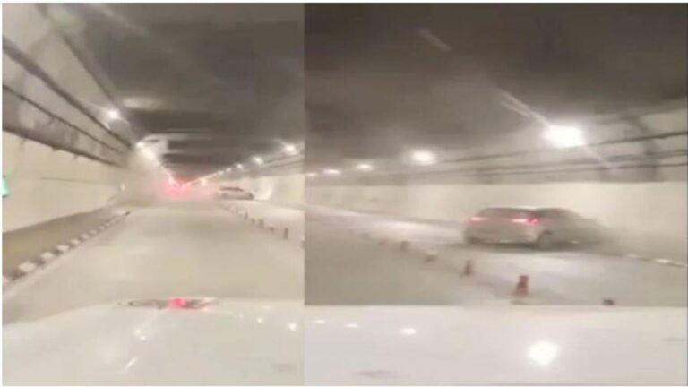 अटल टनल में दुर्घटनाग्रस्त पर्यटकों की तेज रफ्तार कार का पुलिस ने काटा 13500 रुपए का चालान