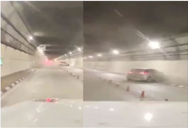 अटल टनल में दुर्घटनाग्रस्त पर्यटकों की तेज रफ्तार कार का पुलिस ने काटा 13500 रुपए का चालान