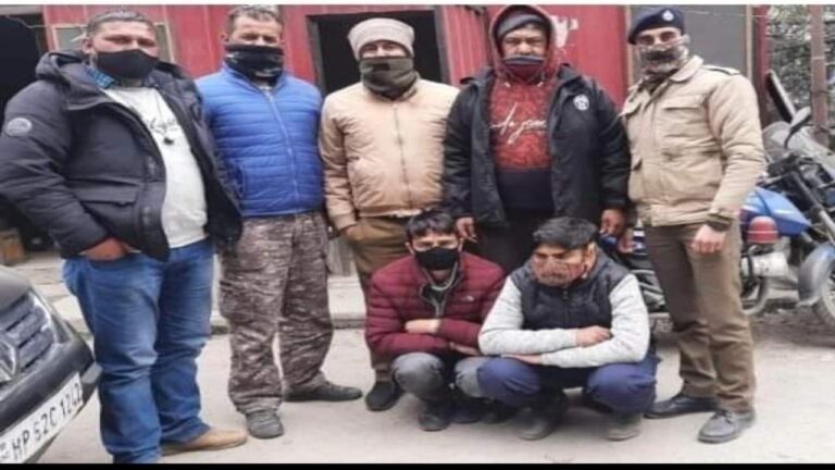 शिमला पुलिस ने 162.36 ग्राम चिट्टे सहित कुल्लू के दो युवकों को किया गिरफतार