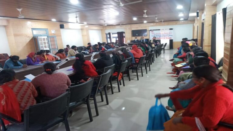 बाली चौकी में आत्मनिर्भर भारत पर एक दिवसीय प्रशिक्षण शिविर का आयोजन