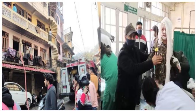 मंडी में एलपीजी सिलिंडर में धमाके के बाद मकान में भड़की आग, 10 लोग झुलसे