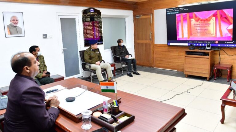 मुख्यमंत्री जयराम ने नाचन विधानसभा में धनोटू पुलिस थाने का किया लोकार्पण