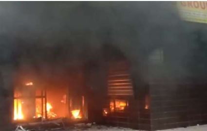 सुबाथू: नयानगर में फर्नीचर व इलेक्ट्रानिक्स की दुकान में आगजनी की घटना,25 लाख का नुकसान