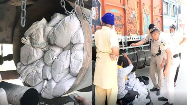 ट्रक के डीजल टैंक में नशा तस्करी कर रहा था शातिर पुलिस ने दबोचा, 98 किलोग्राम चुरा पोस्त बीज बरामद