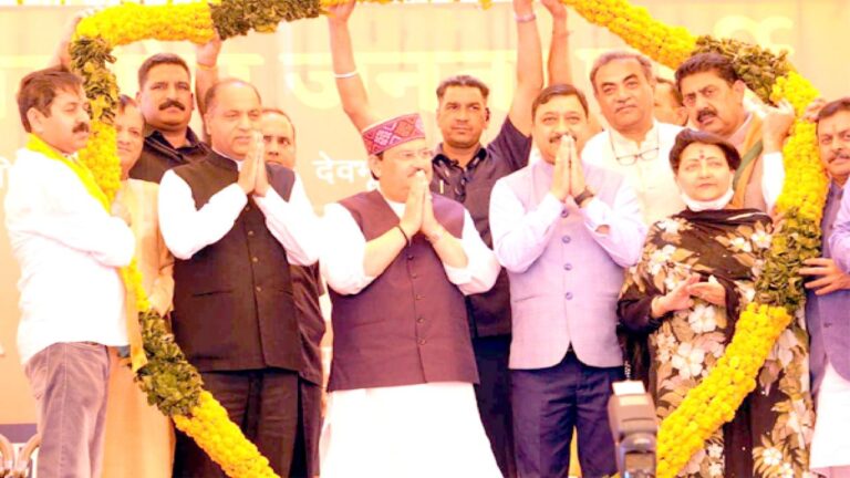 नड्डा की हुंकार ने कार्यकर्ताओं में किया नई ऊर्जा का संचार, सीएम जयराम की जमकर तारीफ