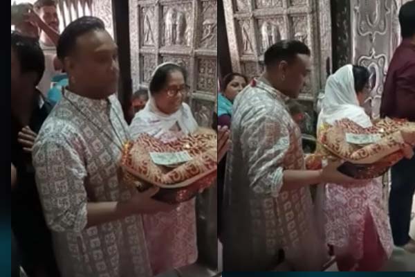 ज्वालामुखी मंदिर दर्शन करने पहुंचे गायक सलीम