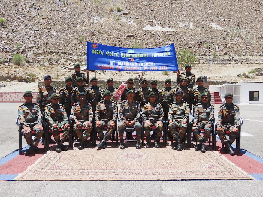 डोगरा स्काउट का दल मानेरंग एक्सपीडशन के लिए रवाना