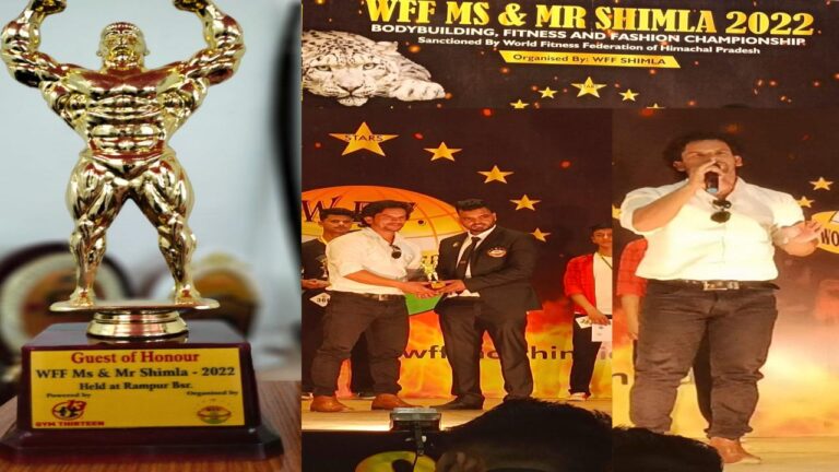 युवाओं को नशे से दूर व फिटनेस के प्रति जागरूक करने पर राणा द वाइपर को मिला "गेस्ट ऑफ ऑनर" का सम्मान