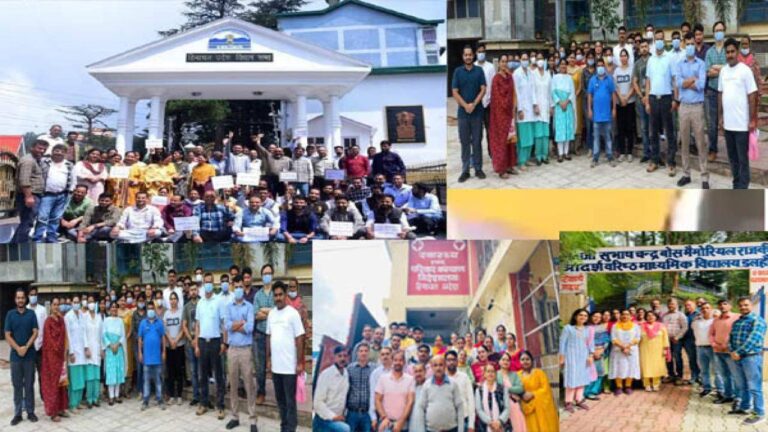 नई पेंशन स्कीम कर्मचारी महासंघ ने चारों लोकसभा क्षेत्त्रों में शुरू किया क्रमिक अनशन