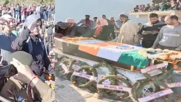 पत्नी-बहन ने शहीद कुलभूषण को सैल्यूट कर दी अंतिम विदाई,