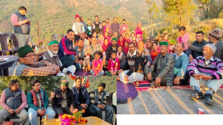 कसौली विधायक विनोद सुल्तानपुरी ने सड़क सुविधा से वंचित ओड़ा गाँव में प्रशासन के अधिकारियों को पैदल पहुँचाया