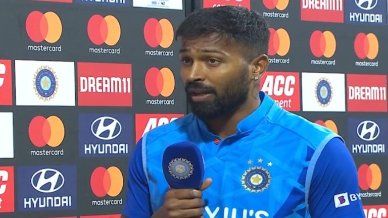 IND Vs NZ Hardik Pandya On Pitch