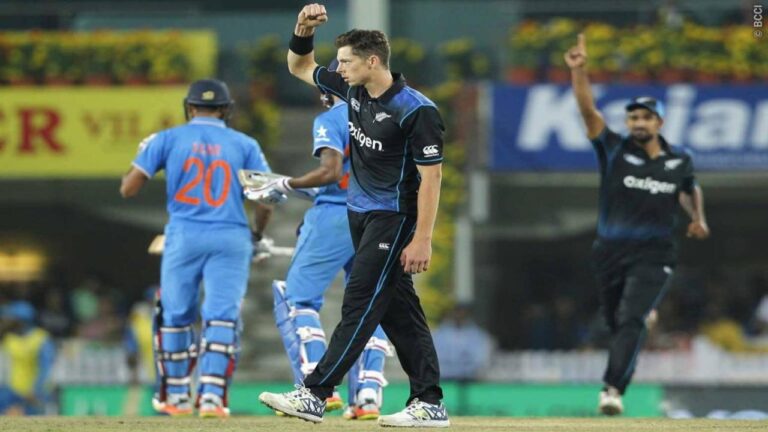 IND Vs NZ Mitchell Santner Yuzvendra Chahal Bhuvneshwar Kumar