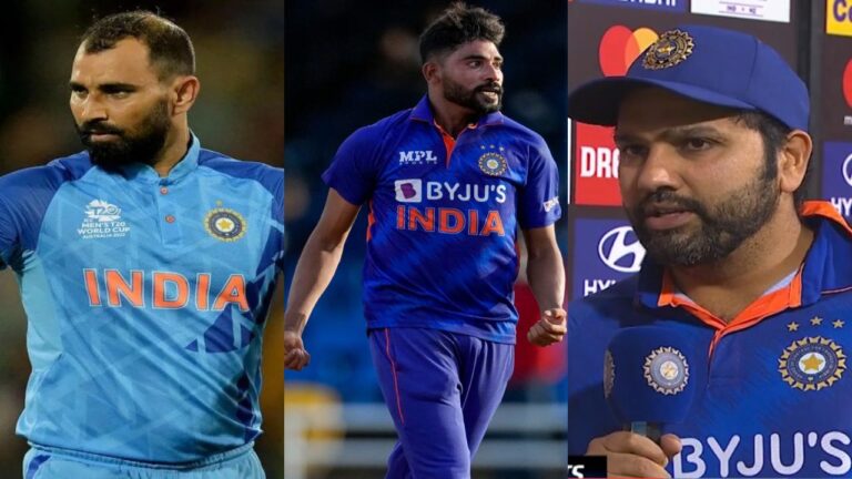 IND Vs NZ Mohammed Siraj Mohammed Shami Rohit Sharma