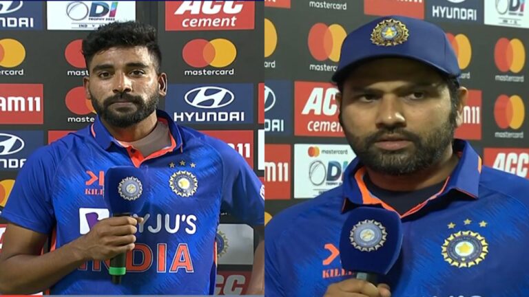 IND Vs SL Rohit Sharma Mohammed Siraj