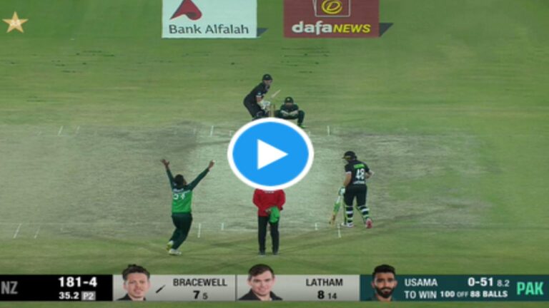 PAK Vs NZ Usama Mir Michael Bracewell1