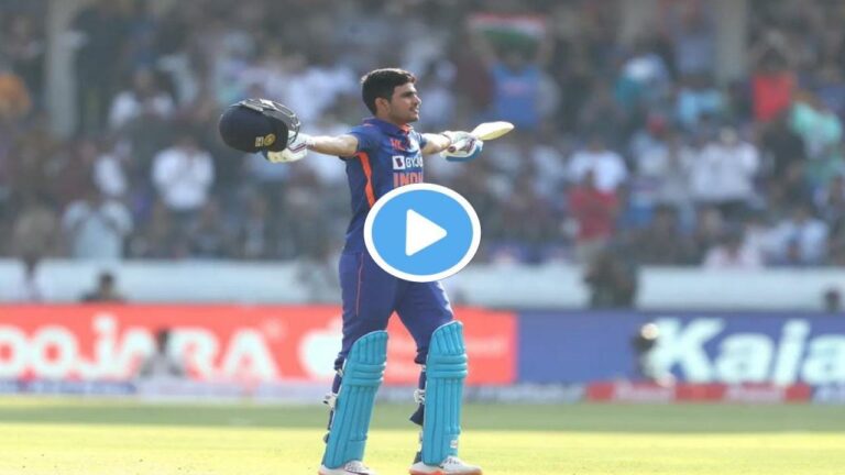 Shubman Gill Completed Double Century By Hitting 3 Consecutive Sixes