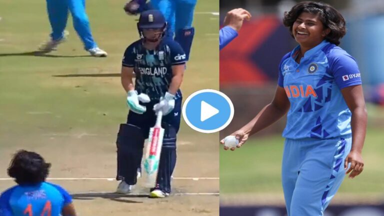 Under 19 World Cup 2023 IND W Vs ENG W Titas Sadhu1