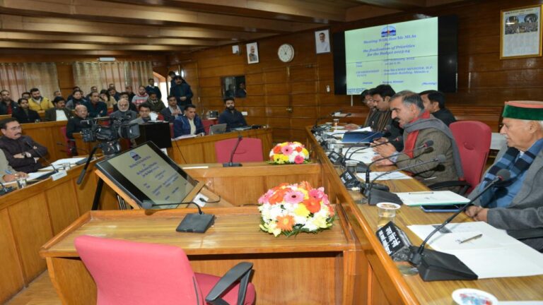 सीएम सुक्खू बोले, विधायक प्राथमिकता बैठक में राजनीतिक बयानबाजी कम,और अपने क्षेत्र की सही ग्राउंड रिपोर्ट पेश करें विधायक