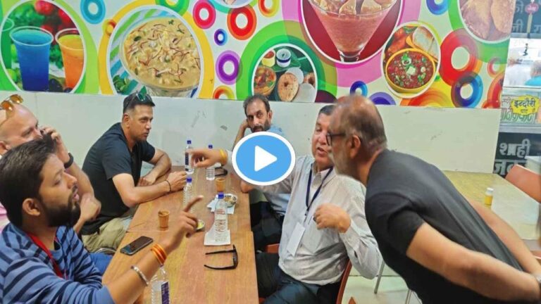 Ind Vs Aus 3rd Test Rahul Dravid Ate Jalebi In Indore