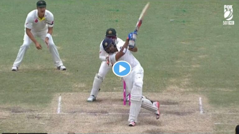 Rohit Sharma Hit Nathan Lyon For A Brilliant Six