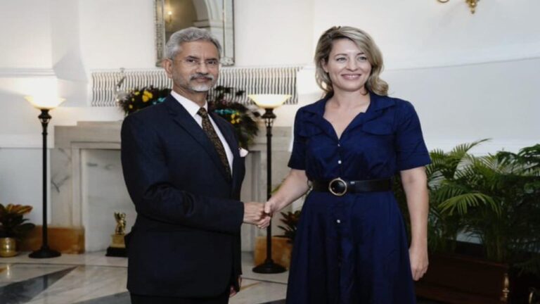 कनाडा की विदेश मंत्री मेलानी जोली विदेश मंत्री डॉ. एस. जयशंकर