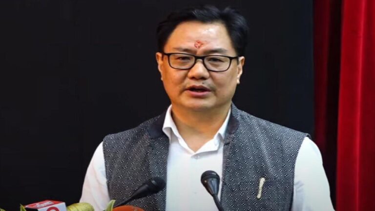 कानून मंत्री किरेन रिजिजू
