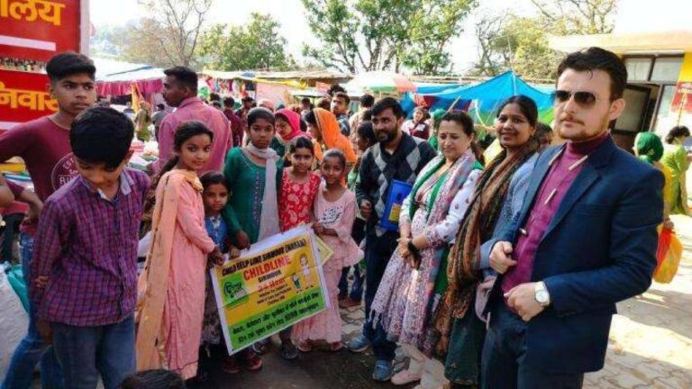 बाल भिक्षावृत्ति व बाल मजदूरी के खिलाफ माँ बालासुंदरी मेला त्रिलोकपुर में विशेष अभियान
