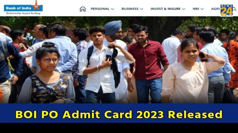 BOI PO Admit Card 2023 Released