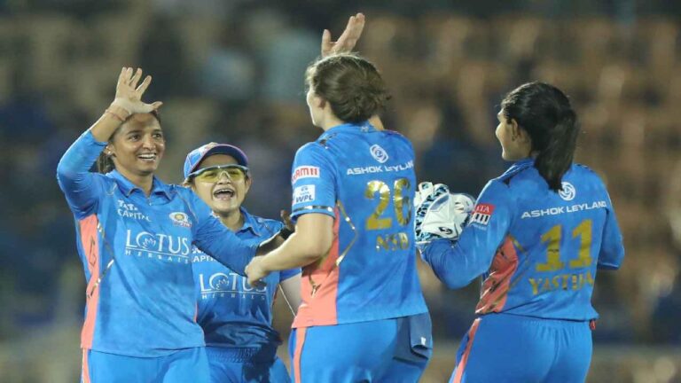 Mumbai Indians Beat Gujarat Giants To Enter Women Premier League Playoffs