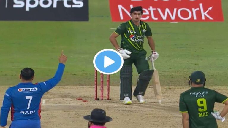 PAK Vs AFG Naseem Shah Hit Wicket1