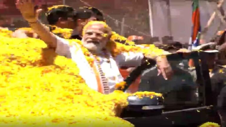 PM Modi Road Show In Karnataka